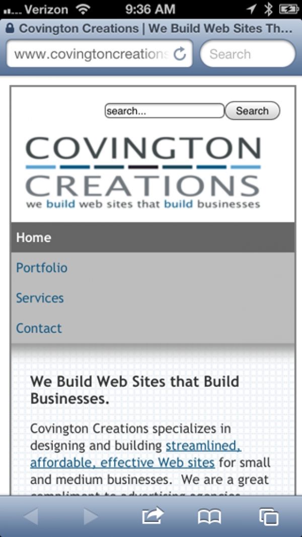 Does your site look this good on a mobile device?